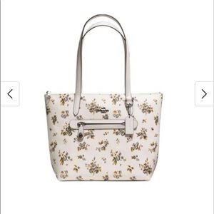 Coach floral print tote